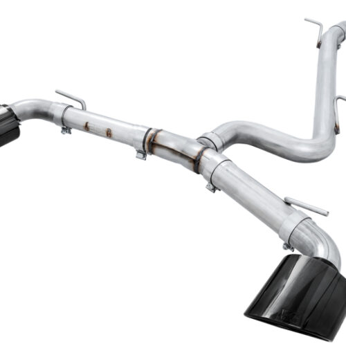 Alternative view of AWE Tuning Track Edition Exhaust - Diamond Black Tips RS-Style Tips for 17-19 Audi RS3 8V