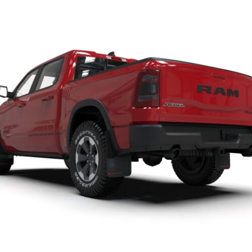 Rally Armor 19-25 Dodge Ram 1500 Rebel Black UR Mud Flap w/Dark Grey Logo - Image 4