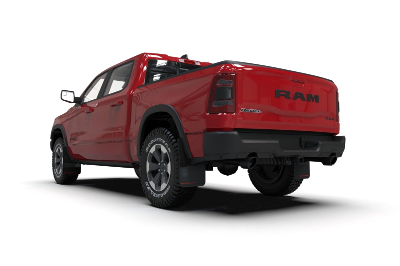 Rally Armor 19-25 Dodge Ram 1500 Rebel Black UR Mud Flap w/Dark Grey Logo - Image 4