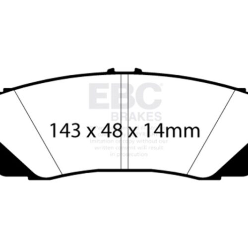 EBC 2024+ Lexus GX550 3.4TT Bluestuff Rear Brake Pads - Image 3
