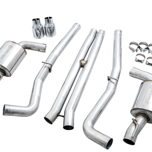 AWE Tuning Touring Edition Exhaust - Silver Tips for 2015+ Dodge Charger 6.4L/6.2L SC Non-Resonated - Image 7