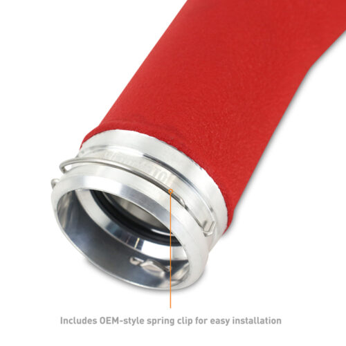 Mishimoto Charge Pipe - Wrinkle Red for 2022+ Subaru WRX - Image 4