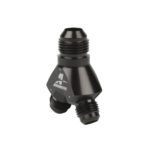 Alternative view of Aeromotive Y-Block - AN-08 - 2x AN-06