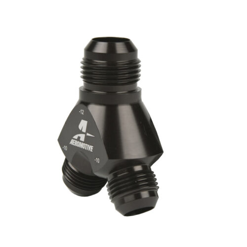 Alternative view of Aeromotive Y-Block - AN-12 - 2x AN-10