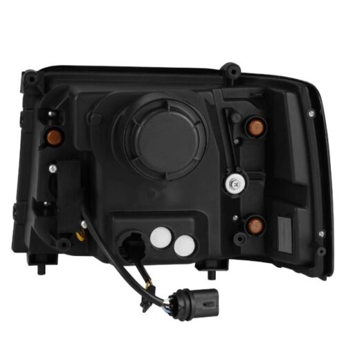 Alternative view of AlphaRex 92-96 Ford F-Series/Bronco LUXX-Series Proj Headlights Blk w/Actv Light SeqSig & SBDRL