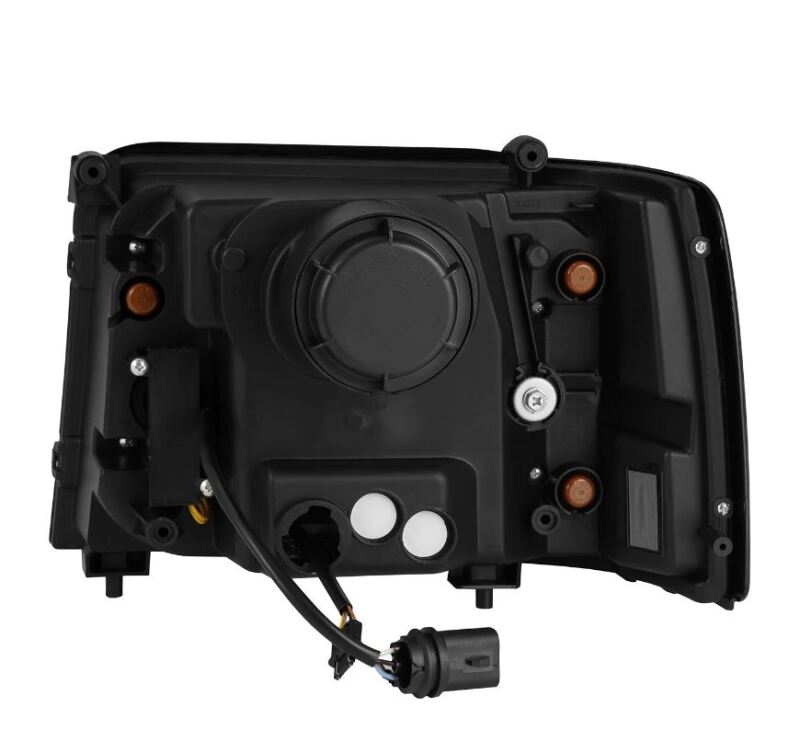 AlphaRex 92-96 Ford F-Series/Bronco LUXX-Series Proj Headlights Blk w/Actv Light SeqSig & SBDRL - Image 2