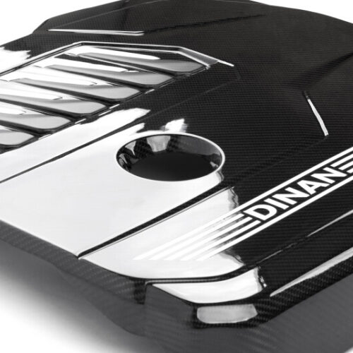 Dinan for 19-26 BMW B58D (G01/G02/G20/G22/G23/G26/G42) Gloss Carbon Fiber Engine Cover w/Matte Accents - Image 4