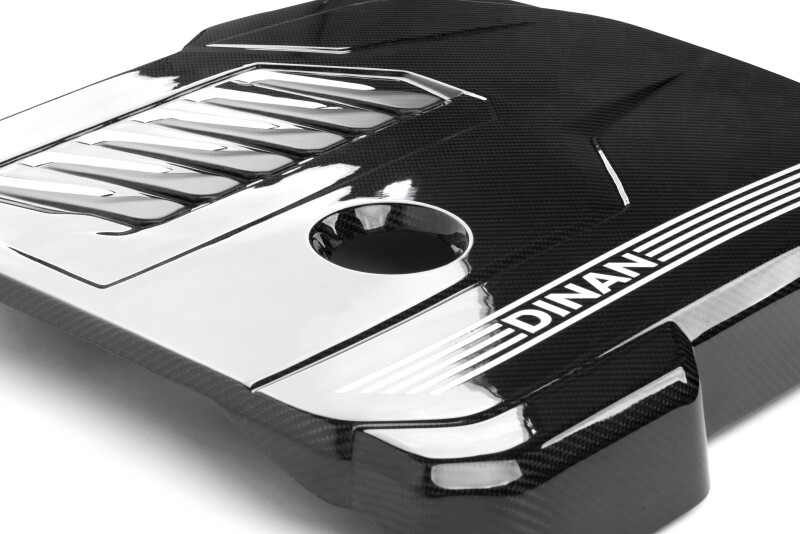 Dinan for 19-26 BMW B58D (G01/G02/G20/G22/G23/G26/G42) Gloss Carbon Fiber Engine Cover w/Matte Accents - Image 4