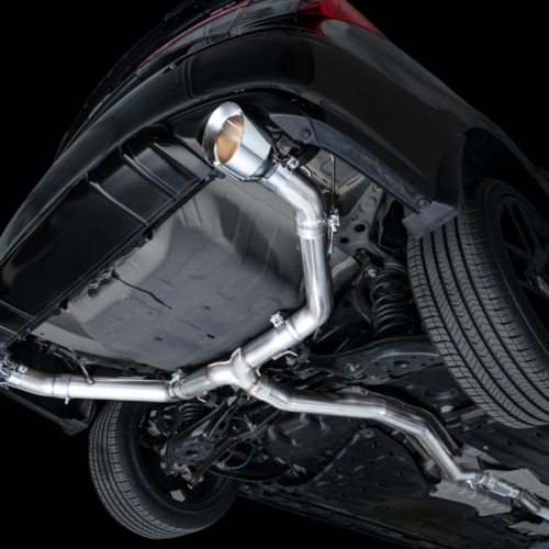 AWE Tuning 22+ Honda Civic Si/Acura Integra Track Edition Cat-Back Exhaust - Dual Chrome Silver Tips - Image 3