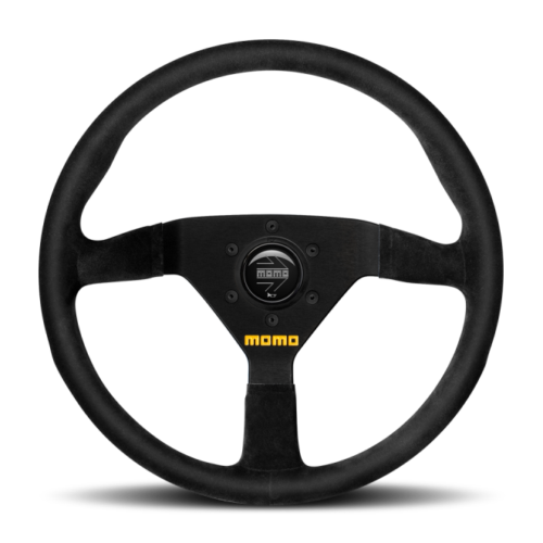 Momo R1909/35S MOD78 Steering Wheel 350 mm - Black Suede/Black Spokes