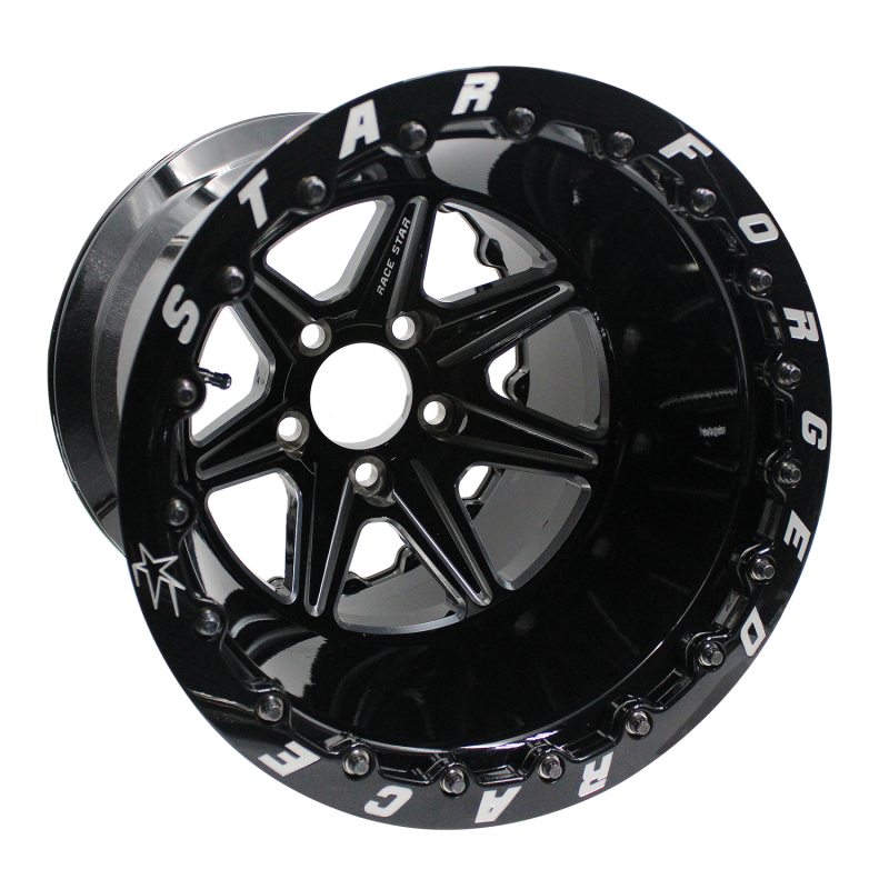 Race Star 72 ValStar 15x10 / 5x4.75BC / 4.5BS / 3.072in CB / Black w/Machined Accents Non-Bead Lock