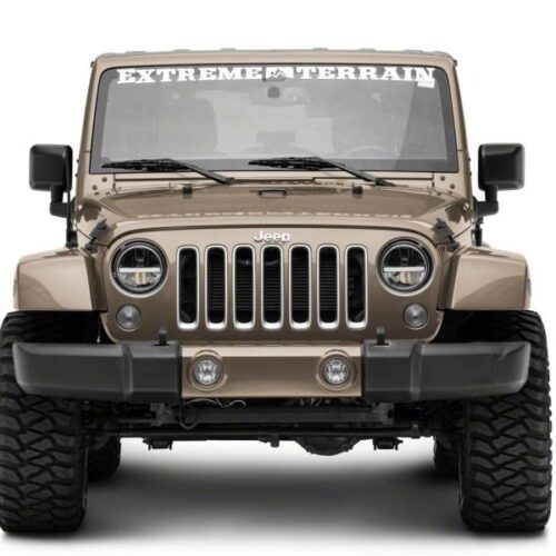 Raxiom for 1997-2018 Jeep Wrangler TJ & JK Axial 7-In LED Headlights w/ DRL - Black Housing (Clear Lens) - Image 9