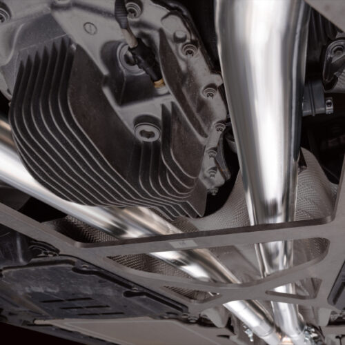 AWE Tuning Track Edition Cat-Back Exhaust - Chrome Silver Tips for BMW G90/G99 M5 - Image 5