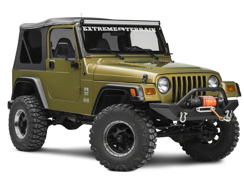 Raxiom for 1997-2006 Jeep Wrangler TJ 50-In LED Light Bar Windshield Mount - Image 3