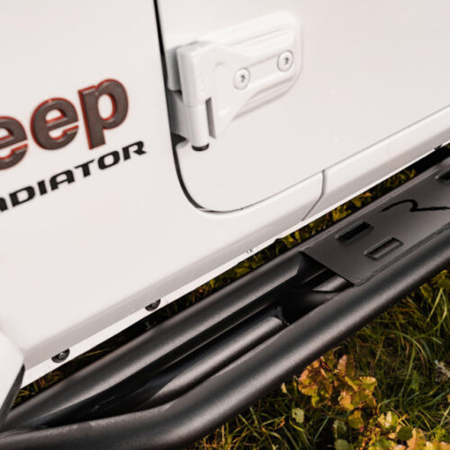 Rampage 20-22 Jeep Gladiator SRS Sidebar Rock Crawler Steps - Black - Image 3