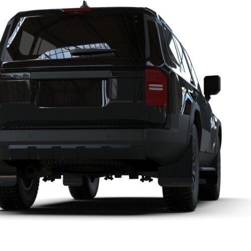 Rally Armor 22-26 Toyota Land Cruiser Black UR Mud Flap Dark Grey Logo - Image 4