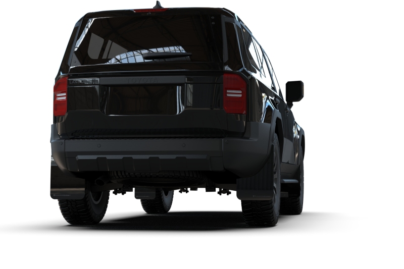 Rally Armor 22-26 Toyota Land Cruiser Black UR Mud Flap Metallic Black Logo - Image 2