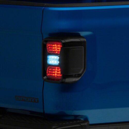 Raxiom for 2020-2023 Jeep Gladiator JT w/ Factory Halogen LED Tail Lights- Black Housing (Smoked Lens) - Image 7