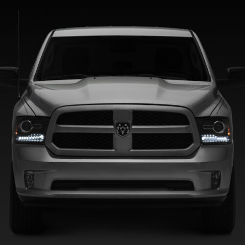 Raxiom for 2009-2018 Dodge RAM 1500 LED Halo Headlights w/Switchback Turn Signals- Blk Housing (Clear Lens) - Image 9