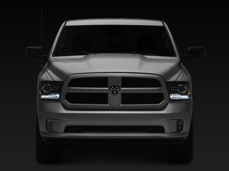 Raxiom for 2009-2018 Dodge RAM 1500 LED Halo Headlights w/Switchback Turn Signals- Blk Housing (Clear Lens) - Image 9