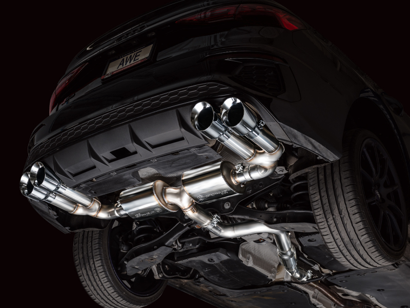 AWE Tuning Touring Edition Exhaust - Chrome Silver Tips for 22-24 Audi 8Y S3 - Image 9
