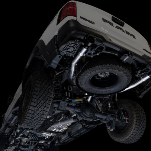 Alternative view of AWE Tuning 3015-33630 2025+ RAM 1500 RHO 3.0 I6 TT 0FG Dual Rear Exit Cat-Back Exhaust - Diamond Black Tips