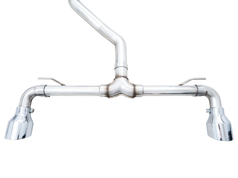 AWE Tuning Touring Edition Exhaust - Chrome Silver Tips for 2022 VW GTI MK8 - Image 9