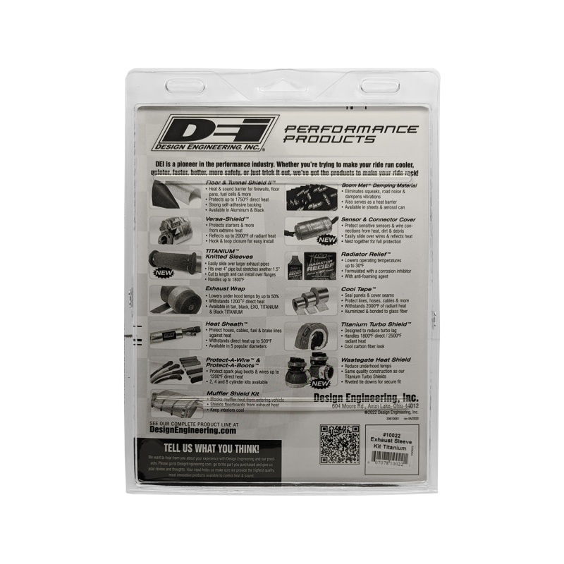DEI 10022 Powersport Exhaust Sleeve Kit - Titanium - Image 3