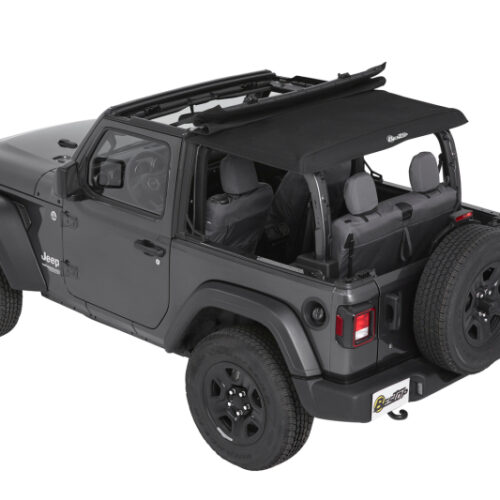 Bestop 18-26 Jeep Wrangler JL 2-Door Trektop (Premium Black Twill) - Image 3