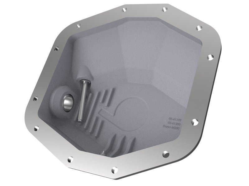 aFe Power 21-22 Ram 1500 TRX Hemi V8 6.2L (sc) PRO Series Rear Differential Cover Black w/ Machined - Image 7