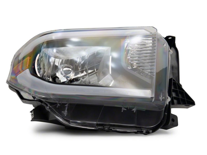 Raxiom for 2014-2021 Toyota Tundra Axial Series Headlights w/ LED Bar- Black Housing (Clear Lens) - Image 3