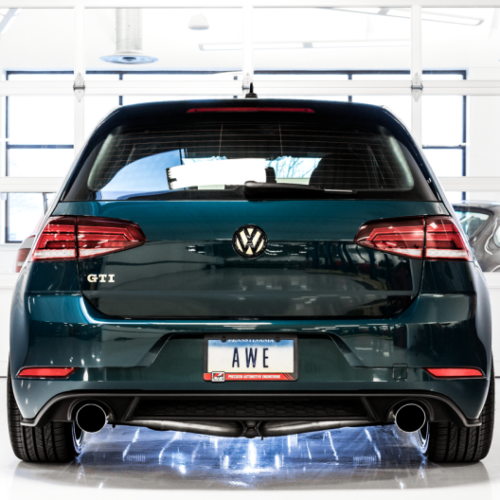 Alternative view of AWE Tuning Volkswagen GTI MK7.5 2.0T Track Edition Exhaust w/Chrome Silver Tips 102mm