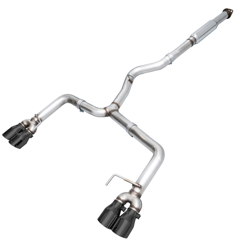 AWE Tuning Track Edition Exhaust - Diamond Black Tips (102mm) for Subaru WRX/STI VA/GV Sedan
