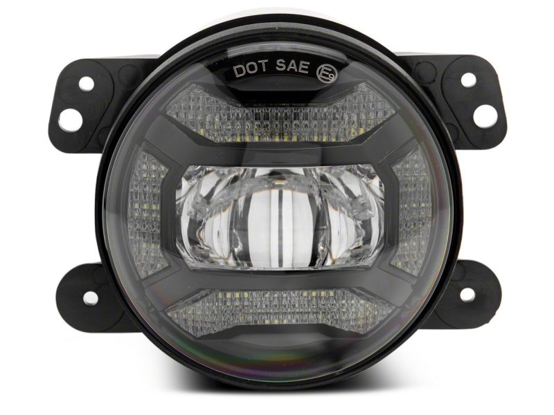 Raxiom for 2007-2018 Jeep Wrangler JK Axial Series 4-In LED Fog Lights- Clear - Image 7
