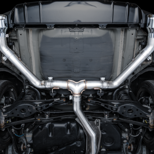 Alternative view of AWE Tuning 22+ Honda Civic Si/Acura Integra Track Edition Cat-Back Exhaust - Dual Chrome Silver Tips