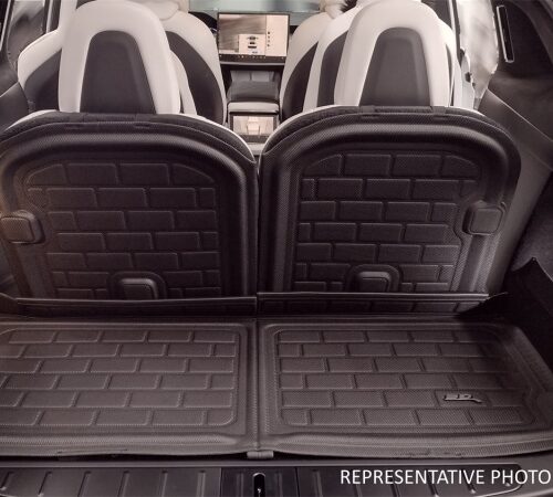 3D MAXpider 22-23 Rivian R1S Kagu Black 3Rd Row Seat Back Protector - Image 5