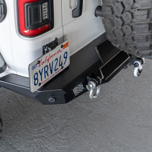 DV8 Offroad 2018 Jeep Wrangler JL MTO Series Rear Bumper w/ Optional Tire Carrier - Image 4