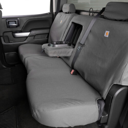 Covercraft 2024+ Ford Ranger SuperCrew Carhartt SeatSaver Custom Front Row Seat Covers - Gravel - Image 8