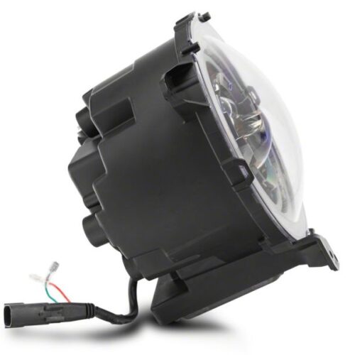 Raxiom for 2018-2023 Jeep Wrangler JL Axial Series 9-In LED Angel Eye Headlights- Black Housing (Clear Lens) - Image 7