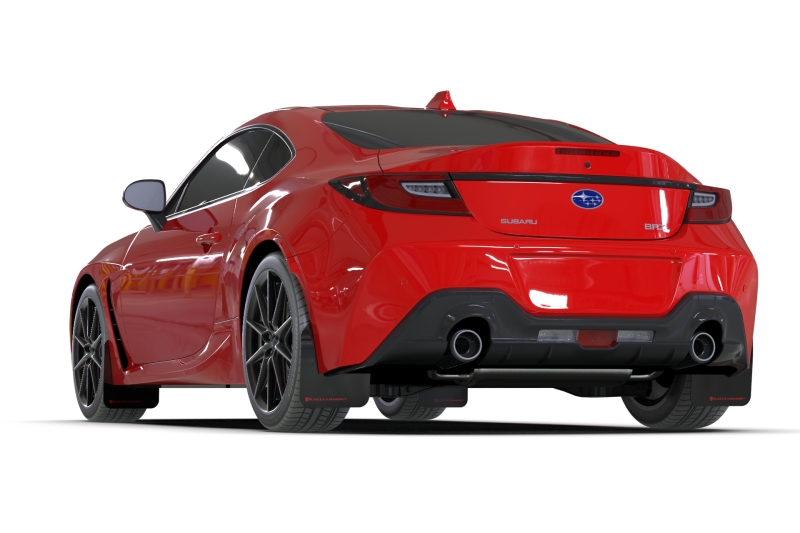 Rally Armor 22-26 Subaru BRZ / Toyota GR86 Black UR Mud Flap w/White Logo - Image 3
