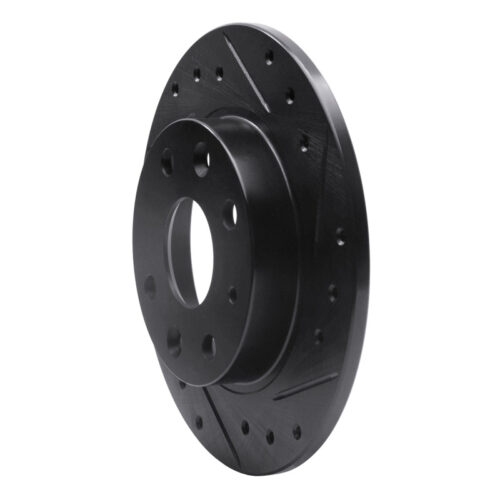 R1 Concepts for 90-93 Mazda Miata Rear Right Drilled & Slotted Black Brake Rotor - Image 2