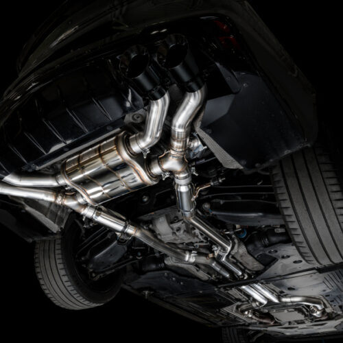 AWE Tuning SwitchPath Exhaust - Diamond Black Tips for 2021+ Cadillac CT4-V Blackwing - Image 3