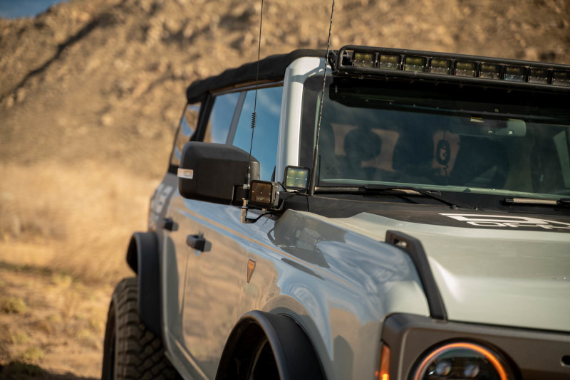 DV8 Offroad 2021 Ford Bronco A Pillar Dual Light Pod Drop Mounts - Image 5