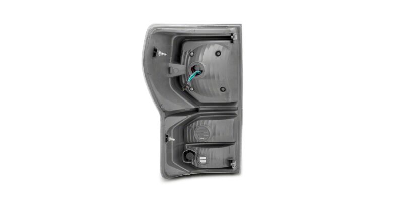 Raxiom for 2007-2013 Toyota Tundra Axial Series Dual C-Shape LED Tail Lights- Black Housing- Clear Lens