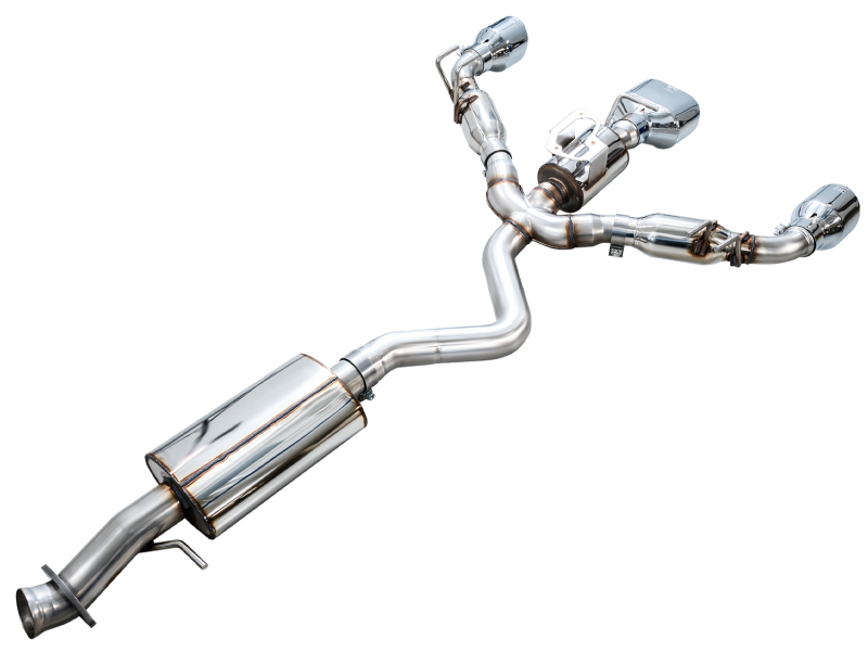 AWE Tuning Touring Edition Cat-Back Exhaust - Chrome Silver Tips for 23-24 Toyota GR Corolla - Image 4