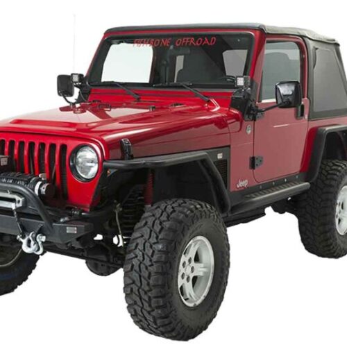 Fishbone Offroad 97-06 Jeep Wrangler TJ Rubicon Front Bumper W/Winch Guard - Blk Textured Powdercoat - Image 3