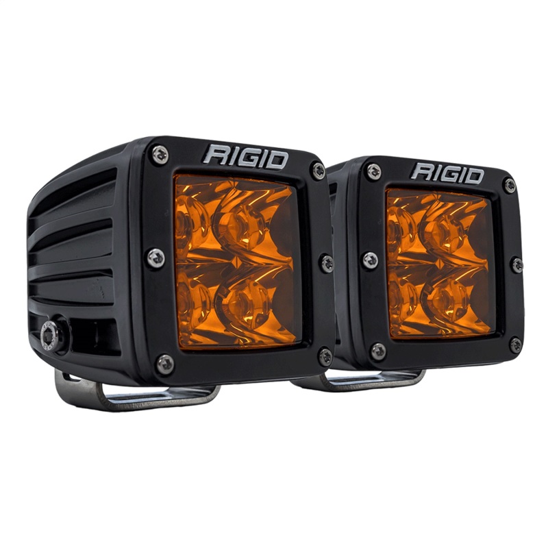 Rigid Industries D-Series Spot w/ Amber PRO Lens (Pair) - Image 2
