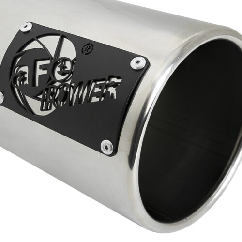 aFe Power SATURN 4S 4in SS Intercooled Exhaust Tip - Polished 4in In x 5in Out x 12in L Bolt-On - Image 6