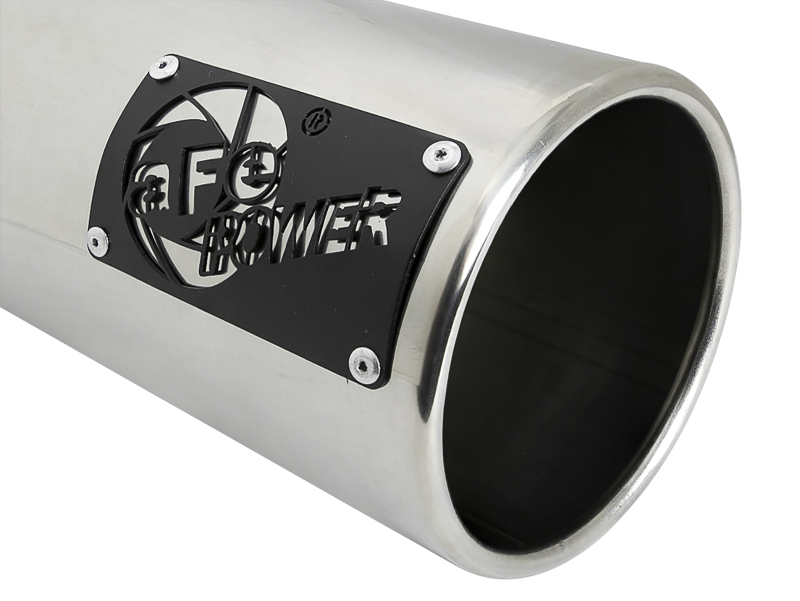 aFe Power SATURN 4S 4in SS Intercooled Exhaust Tip - Polished 4in In x 5in Out x 12in L Bolt-On - Image 6
