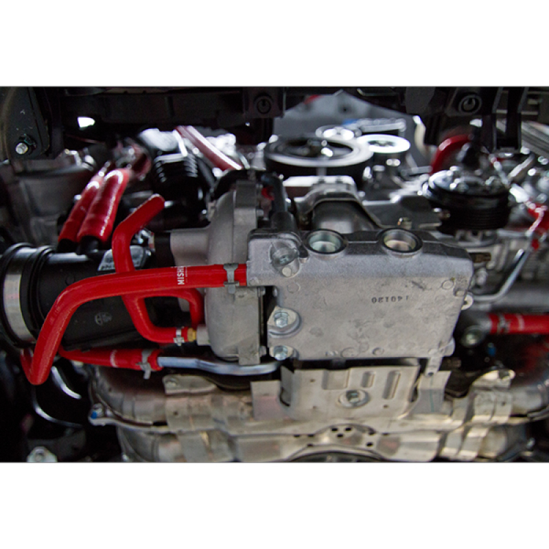 Mishimoto Radiator Coolant Ancillary Hoses Kit for 2015 Subaru WRX Red Silicone - Image 6